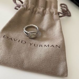 David Yurman Petite Albion® Ring with Prasiolite and Diamonds